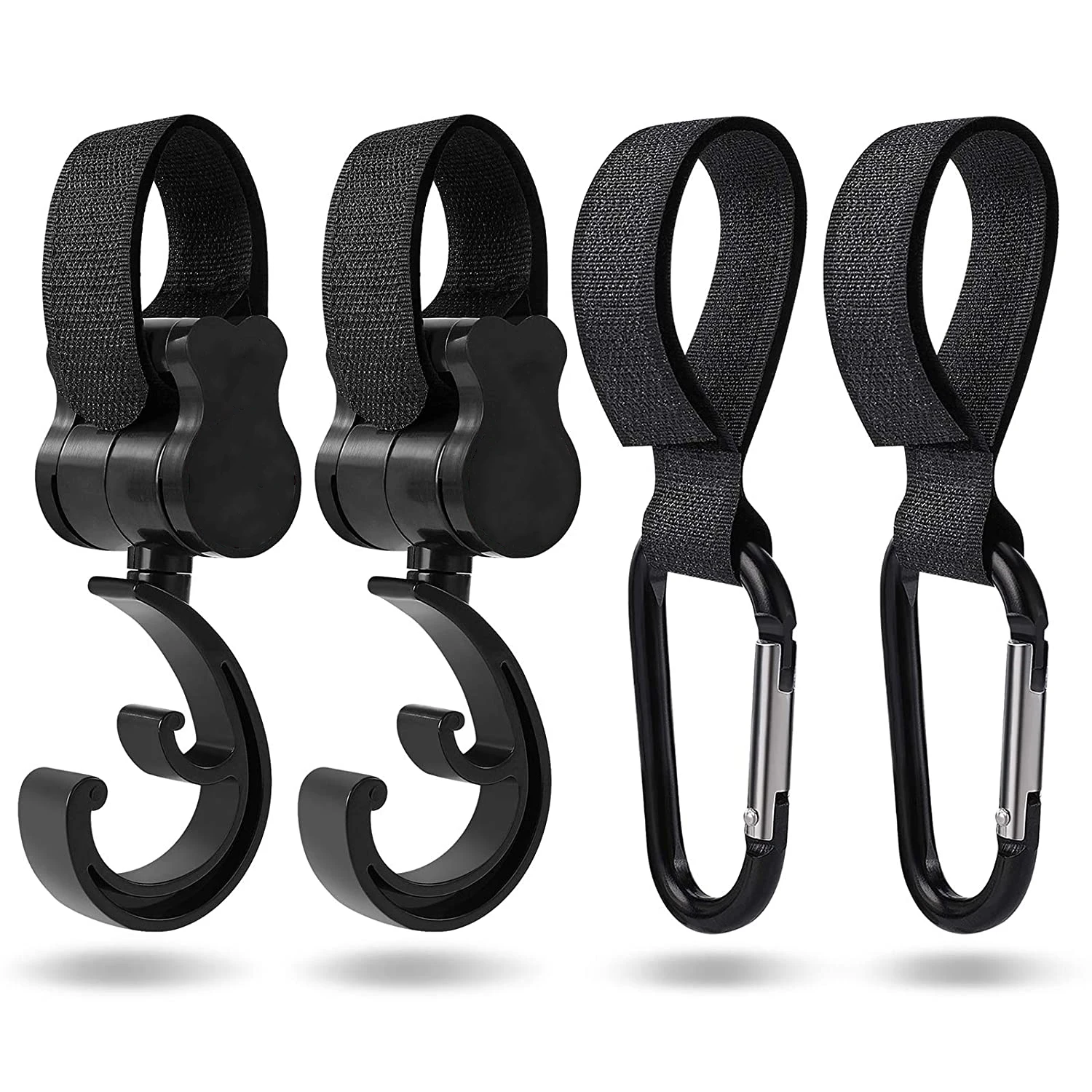Multifuncional Baby Stroller Gancho, Clip Hanger, Carrinho Organizador, Compras Pram Acessórios, Multi-uso