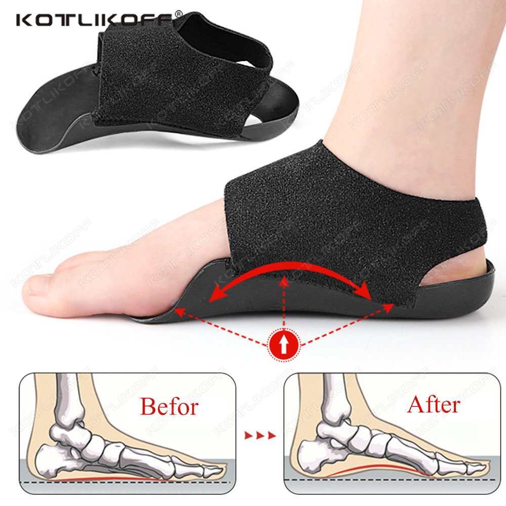 KOTLIKOFF-insertos ortopédicos para zapatos con soporte para arco, plantilla para pies planos, almohadilla para caminar, plantillas para el cuidado de los pies, Unisex