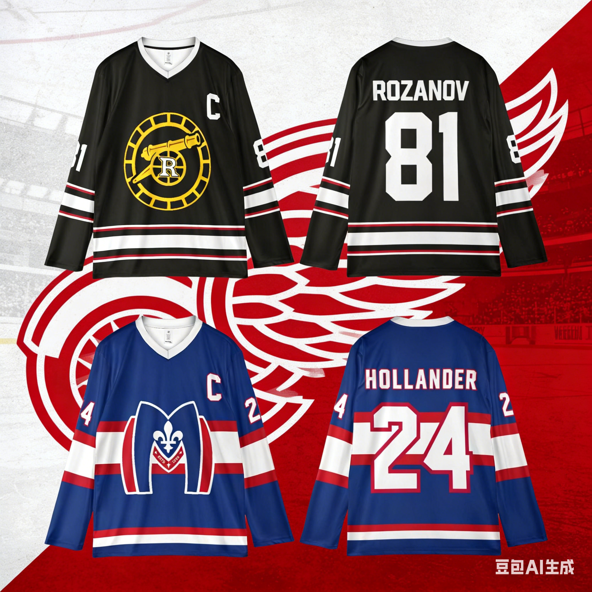 Maglia da hockey ispirata al rivalità, maglia da hockey di Ilya Rozanov e Shane Hollander, T-shirt, Merchandising Hudson Williams e Connor Storrie