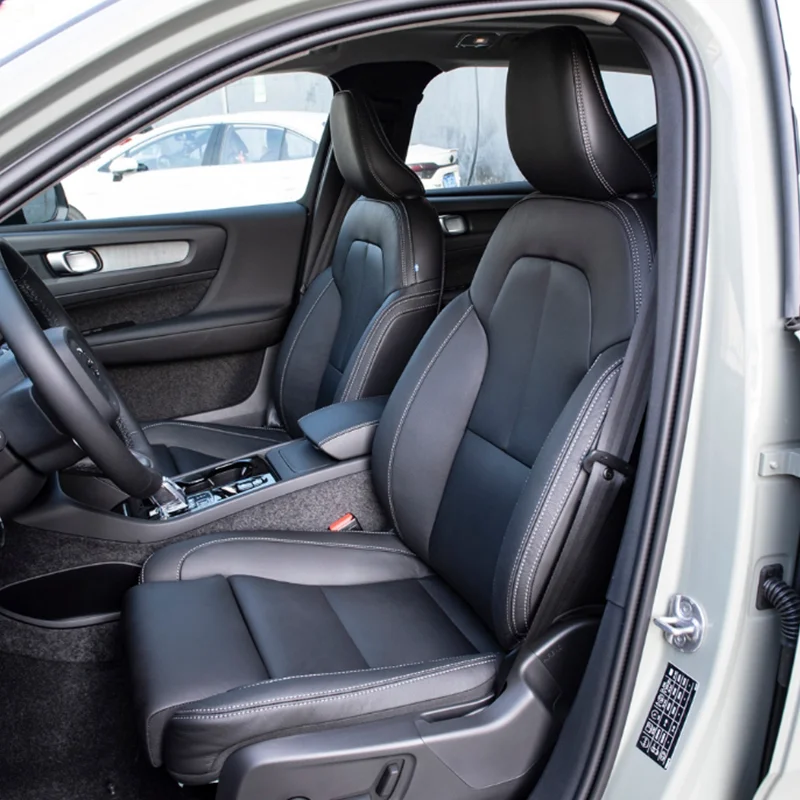 Custom Fit Accessories Car Seat Covers for 2022 2023 2024 2025 Polestar 2 Full Surround Premium Synthesis Leather 5 Seats