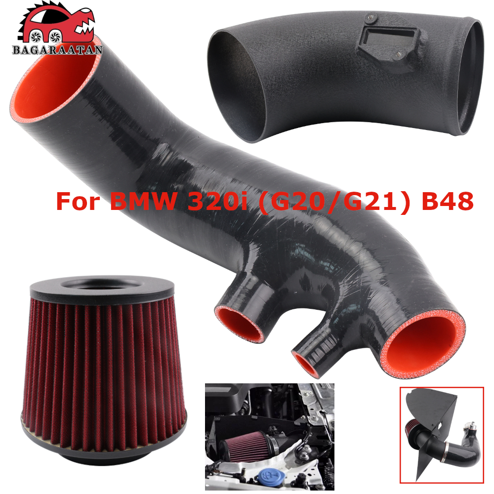 Zestaw dolotu zimnego powietrza do silnika B48, układ dolotowy powietrza do BMW 320i 330i G20 G21 2019-22 2.0L L4 Turbo, rura dolotowa