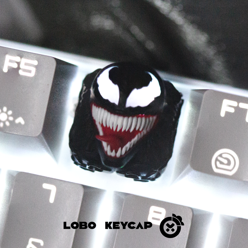 Venom film Anime périphérique héros personnalité Design résine Art lumière Transmission Keycaps claviers accessoires périphériques Esc