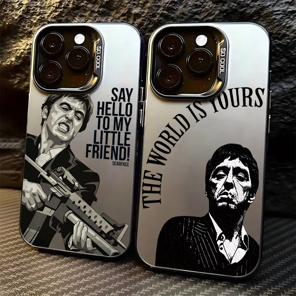 Fashion Hot S-Scarface Phone Case For iPhone 17 16e 16 15 14 13 12 11 Pro Max X XR XSMAX 8 7 Air Plus Anti Fall Matte Cover