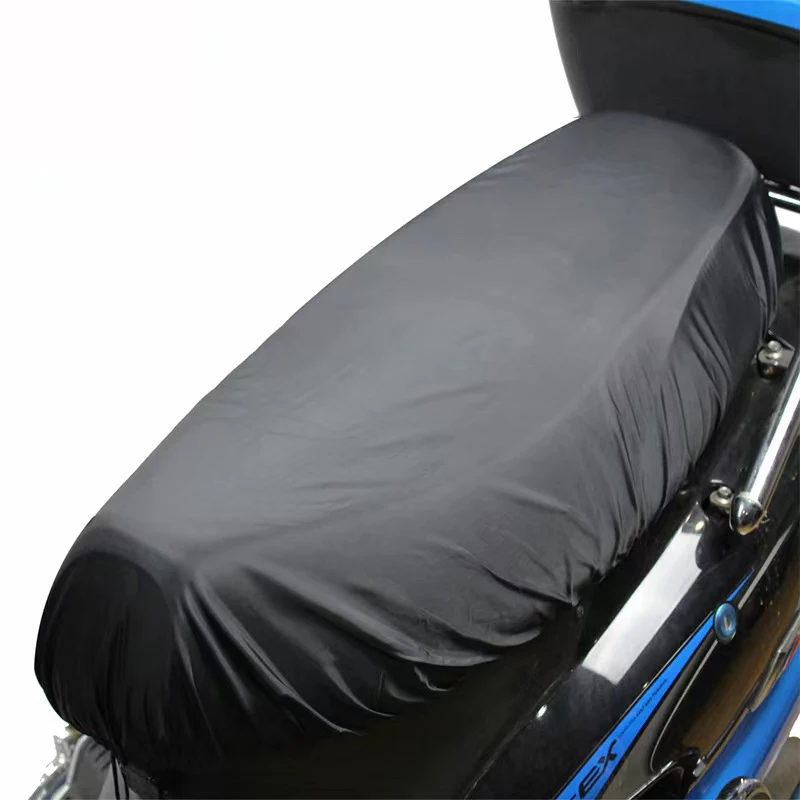 Universele Motorfiets Regenstoel Hoes Flexibele Waterdichte Zadelhoes Zwart 210d Stof Uv Zon Gezaaid Bescherming Motorfiets Accessorie