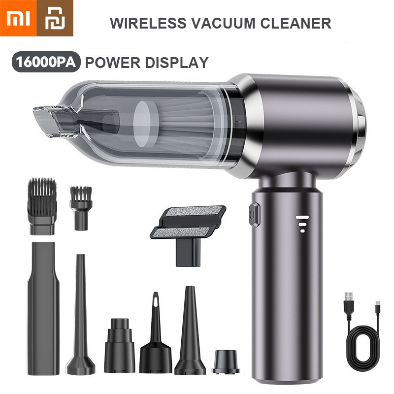 Xiaomi Youpin-aspiradora de coche, máquina de limpieza portátil inalámbrica para teclado, potente Mini limpiador de mano para coche y hogar