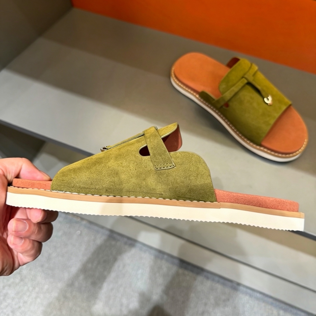 Chaussons de mode faits à la main, sandales en cuir de luxe pour hommes, chaussures d'été, tongs de plage à semelle antidérapante, cadeau de vacances