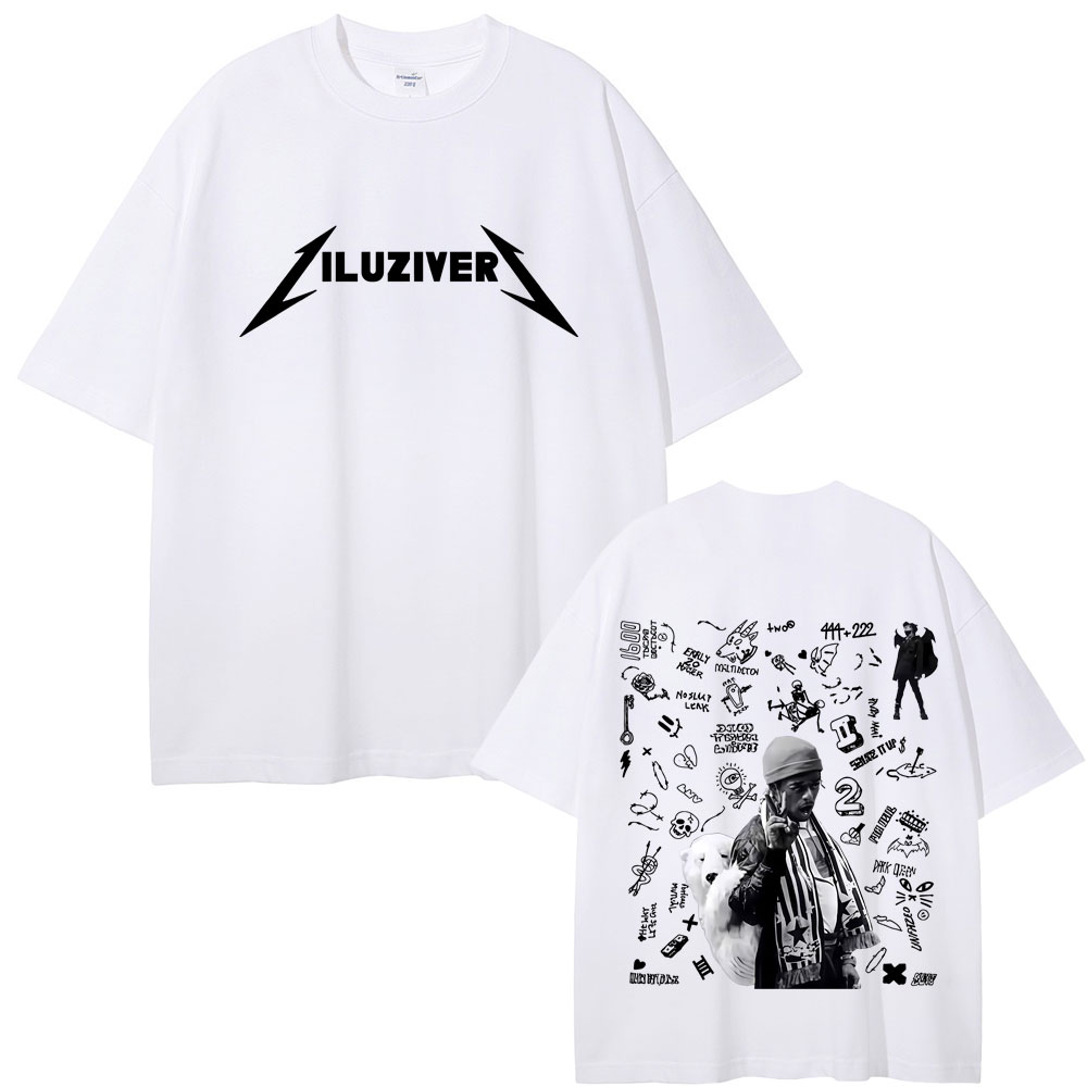 เสื้อยืดแร็ปเปอร์ Lil Uzi Vert Luv Is Rage 2 2025 สำหรับผู้ชายและผู้หญิง แฟชั่นฮิปฮอป ป๊อปมิวสิค เสื้อยืดผู้ชายลำลอง ผ้าฝ้ายทรงโอเวอร์ไซส์