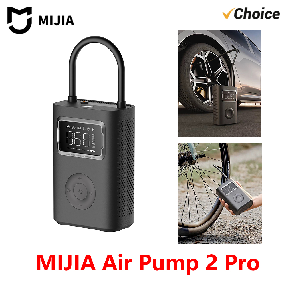 Nuevo Compresor de Aire Eléctrico Portátil MIJIA Air Pump 2 Pro, Mi Inflatable Treasure, 150 psi de Alta Presión para Motocicleta, Automóvil, Balón de Fútbol, CN