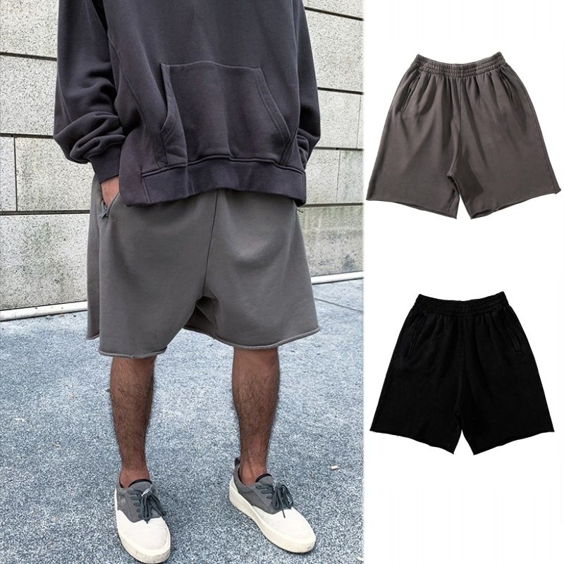 Pantaloncini da corsa casual da moto da strada larghi e morbidi da uomo estivi da allenamento per il surf all'aperto in cotone sportivo