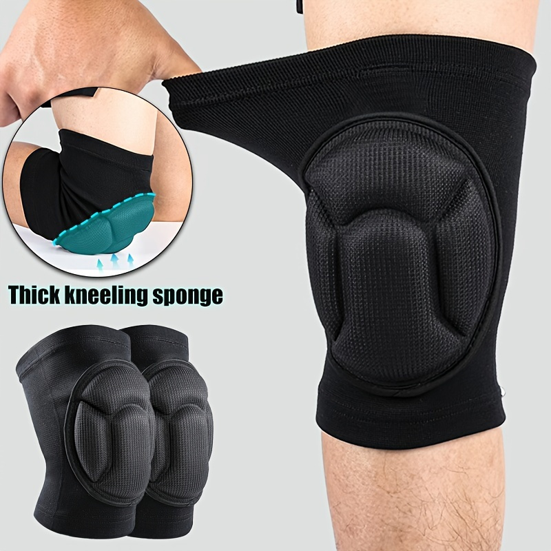 1 Para Ochraniaczy na Kolana z Grubą Gąbką, Ochraniacze na Kolana do Siatkówki, Tańca, Ochraniacze Ochronne na Kolana do Ćwiczeń na Siłowni, Antypoślizgowe, Unisex, Ochraniacze na Kolana do Koszykówki, Jogi