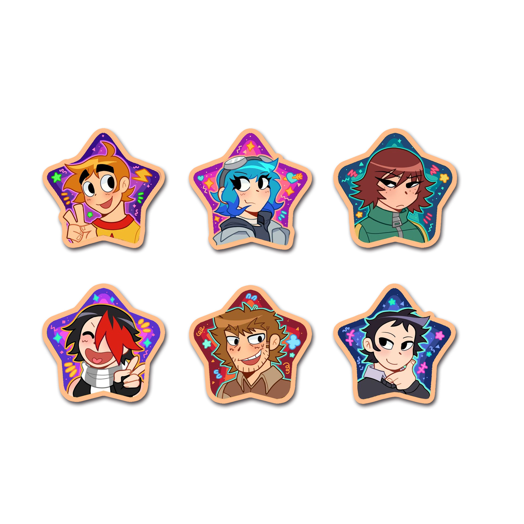 Акриловые булавки в стиле аниме Scott Pilgrim, броши, аксессуары, значок Scott Pilgrim Wallace Ramona, значок на рюкзак для фанатов, подарков