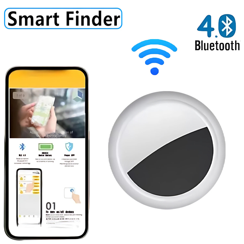 2026 Neuer Tragbarer Bluetooth Anti-Verlust-Tracker, Wasserdichter Intelligenter Schlüsselfinder, Kompatibel mit Android, 9mm Ultra-Schlankes Design