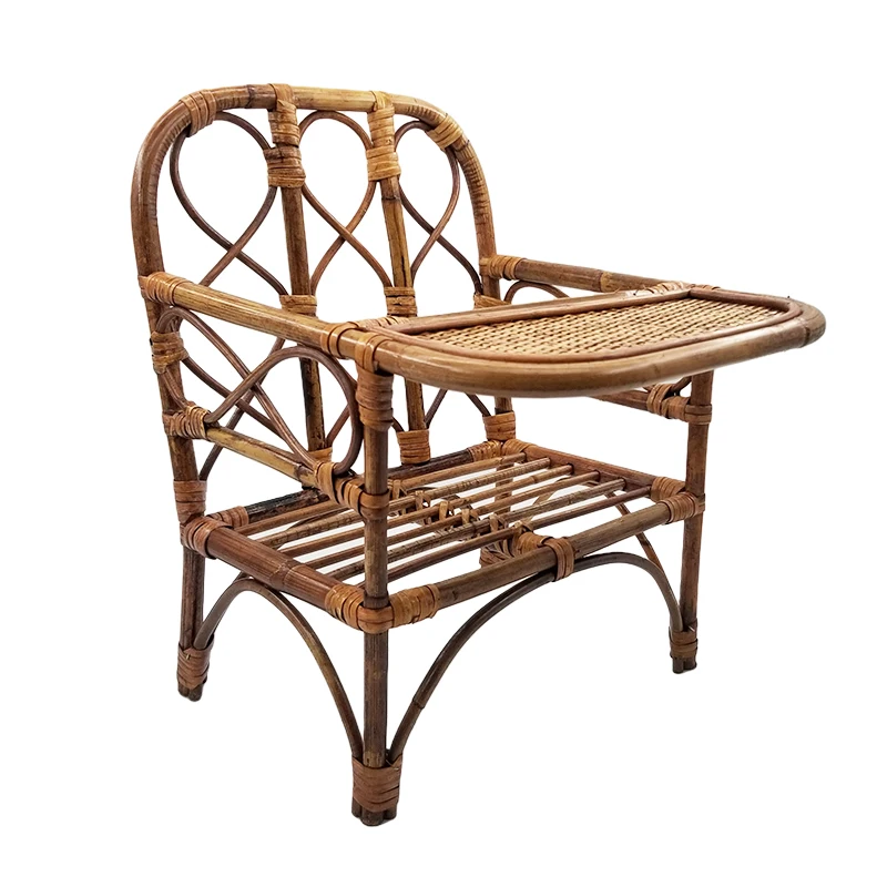 Accesorios de fotografía recién nacido, silla de comedor de bebé de bambú Vintage, cesta de utilería, cama de fotografía para niño, accesorio para posar fotos de recién nacido, cuna de bebé