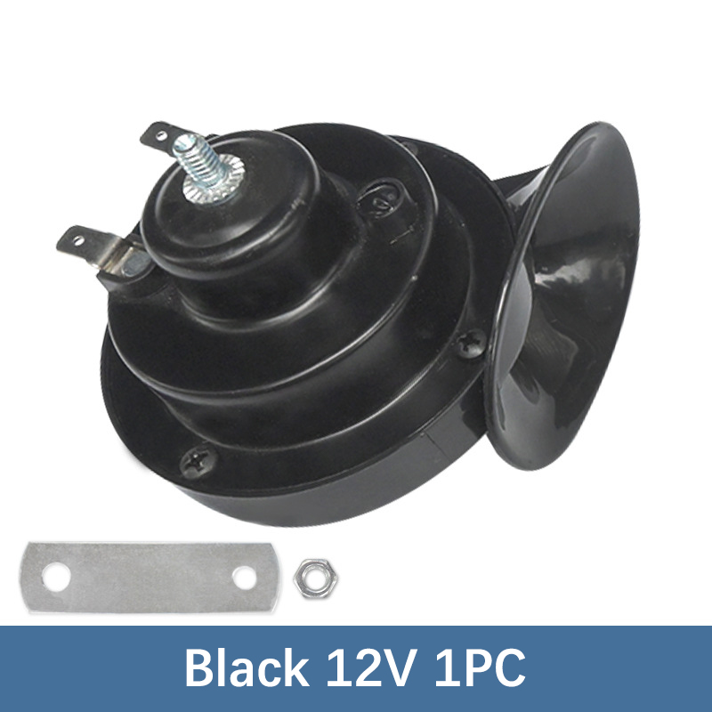 รถไฟแตรเสียงดังมาก12V ลำโพงรถยนต์กันน้ำ300DB สัญญาณเสียงไฟฟ้าอเนกประสงค์สำหรับรถยนต์รถกระบะรถจักรยานยนต์
