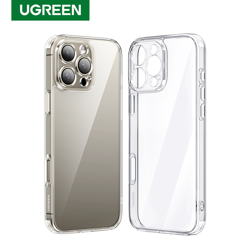 UGREEN Clear Case voor iPhone 16 Pro Max Schokbestendige hoesjes Transparante cover voor iPhone 15 Pro 16 Plus Telefoon beschermhoes