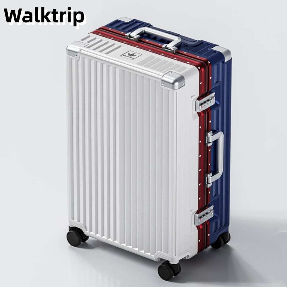 2026 Nieuwe Luxe Koffer Harde Shell PC Materiaal Rolling Bagage Aluminium Frame TSA Lock Vrouwen Reizen Trolley Tas 20/24/26/28 inch