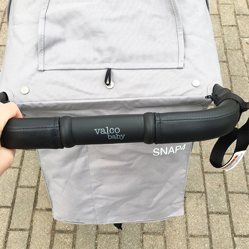 Carrinho de couro para Valco Baby, Mummy Push Bar, Estojo protetor com zíper, Acessórios para carrinho, Snap, 4 Pushchair