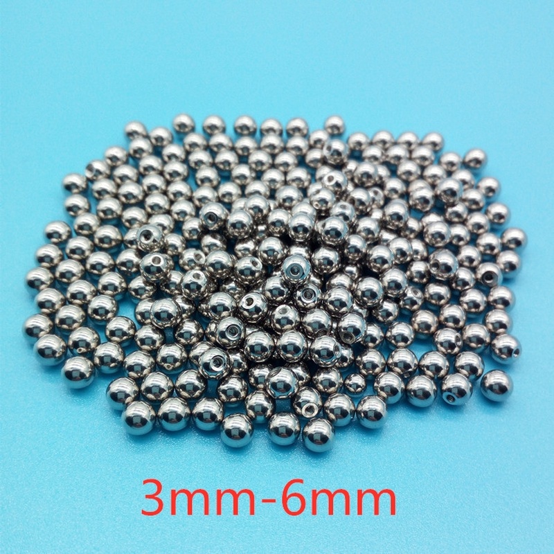 Bolas de repuesto para Piercing de Barra Labret, accesorios de acero inoxidable para joyería corporal, 14g, 16g, 100 unidades