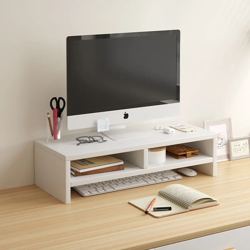 Monitor Riser Stand - ขาตั้งแล็ปท็อปตามหลักสรีรศาสตร์โต๊ะออแกไนเซอร์ที่เก็บคีย์บอร์ด