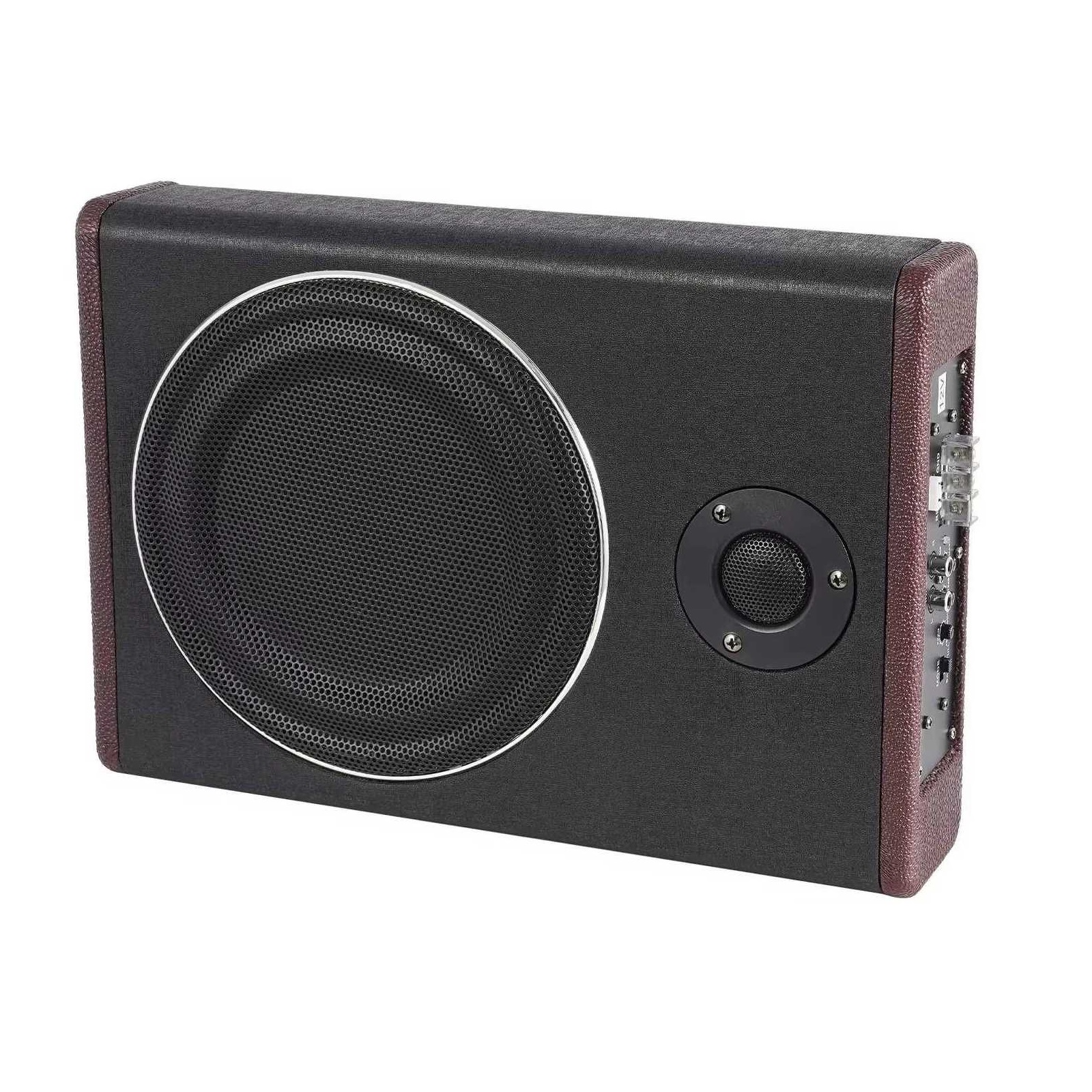 Subwoofer ultrafino para coche de 8 pulgadas, subwoofer activo debajo del asiento, Audio compacto para graves, amplificador estéreo para coche, altavoz DC 12V 600W
