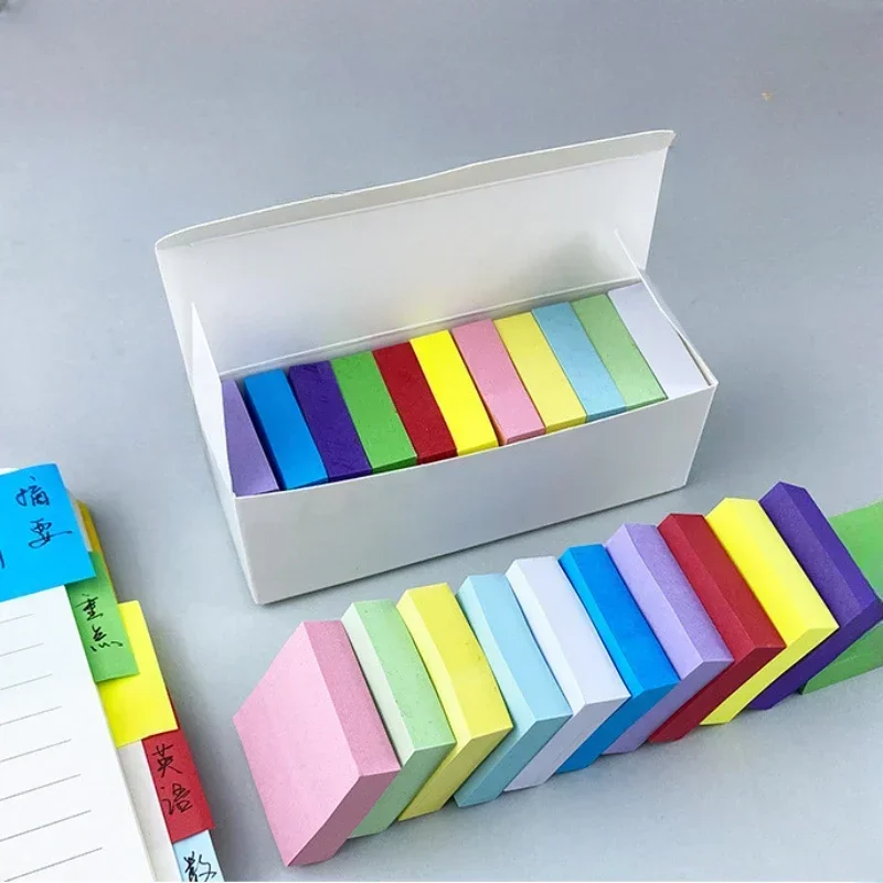 11 stks/set Fluorescerende Kleur Sticky Notes Geplaatst Het Notitieblokken Planner Stickers Kladblok Memo Pad voor School Kantoorbenodigdheden