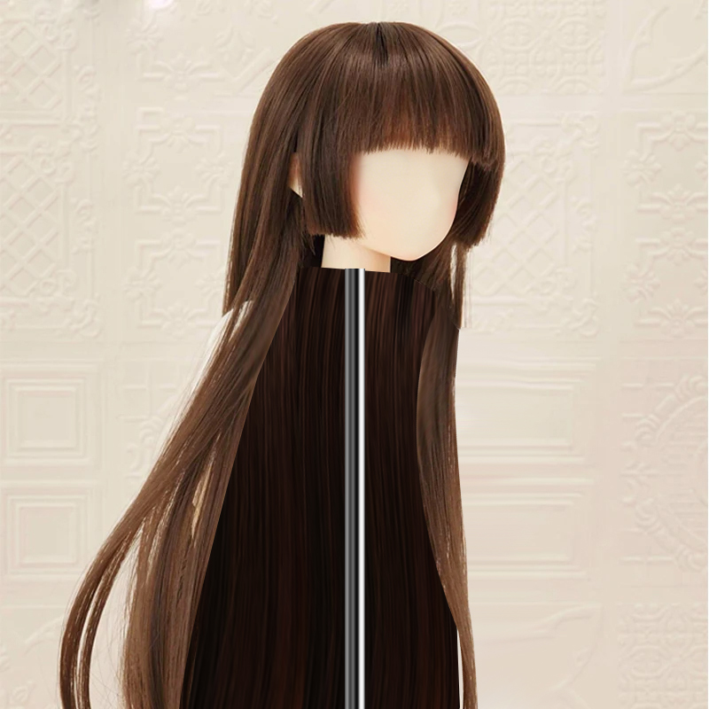 BJD doll hair wigs fashion bangs Long straight hair red black for  1/3 1/4 1/6 1/8 SD DD  MSD YOSD BJD doll wig doll accessories