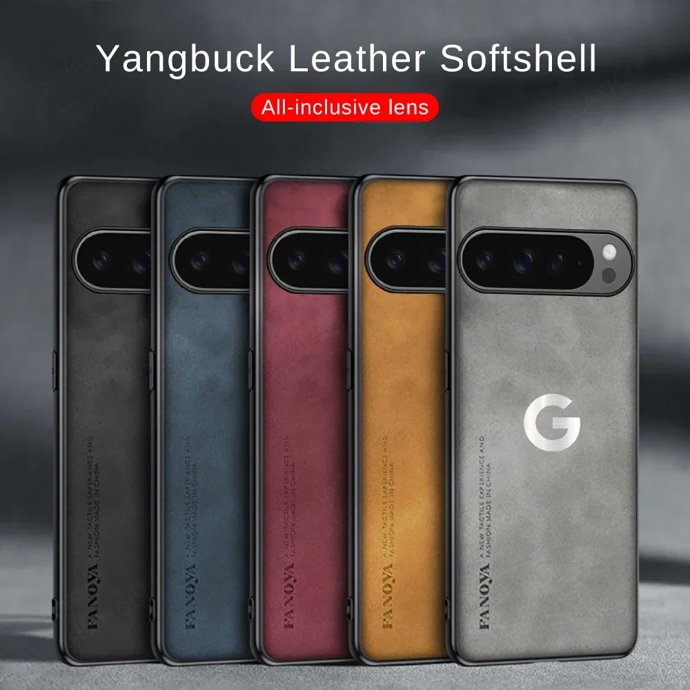 Coque de téléphone de luxe en cuir de mouton, entièrement couvrante, pour Google Pixel 11 Pro XL 10A 9A 10 9 8A 7A 6A Pro, protection antichoc en PU + TPU