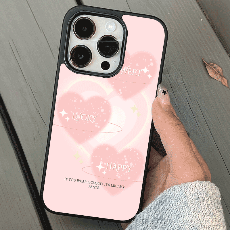 INS Girl Love Pink Black Soft Shell Etui na telefon do iPhone 16 15 14 13 Pro Max 12 13 MINI 11 Pro 15PLUS Back Cover X MAX XR Funda