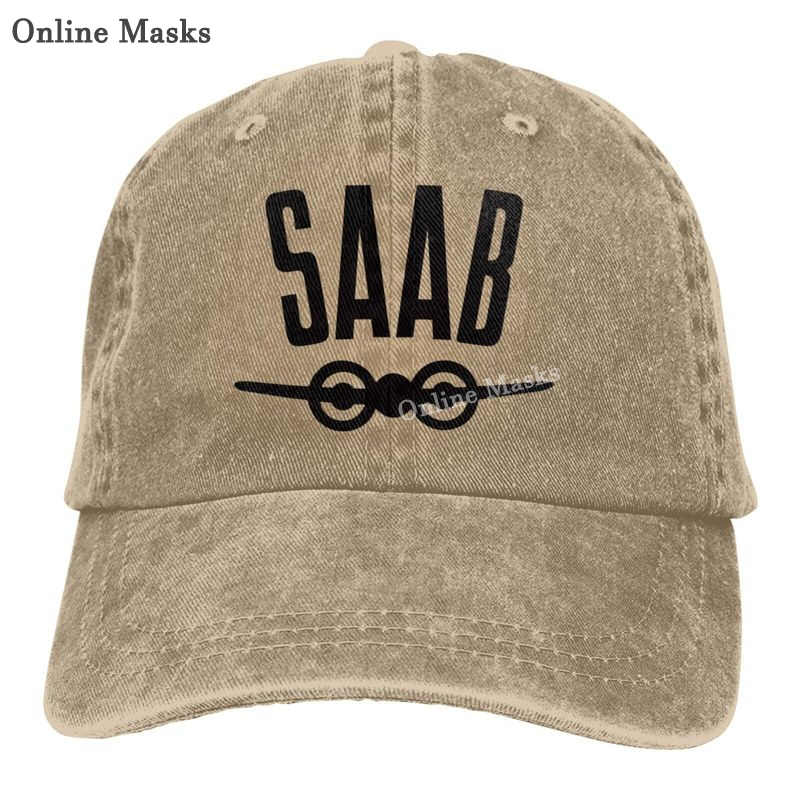Saab-Casquette de baseball en maille avec logo de voiture, chapeau de camionneur, casquettes de course vintage, chapeaux Snapback