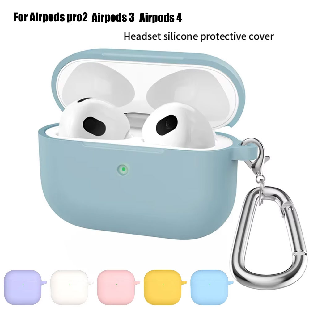 Silicone Earphone Cases For Airpods 4 1/2 Airpods 3 Case Headphones Case Protective Case For Apple Airpods Pro 2 Airpods Covers
