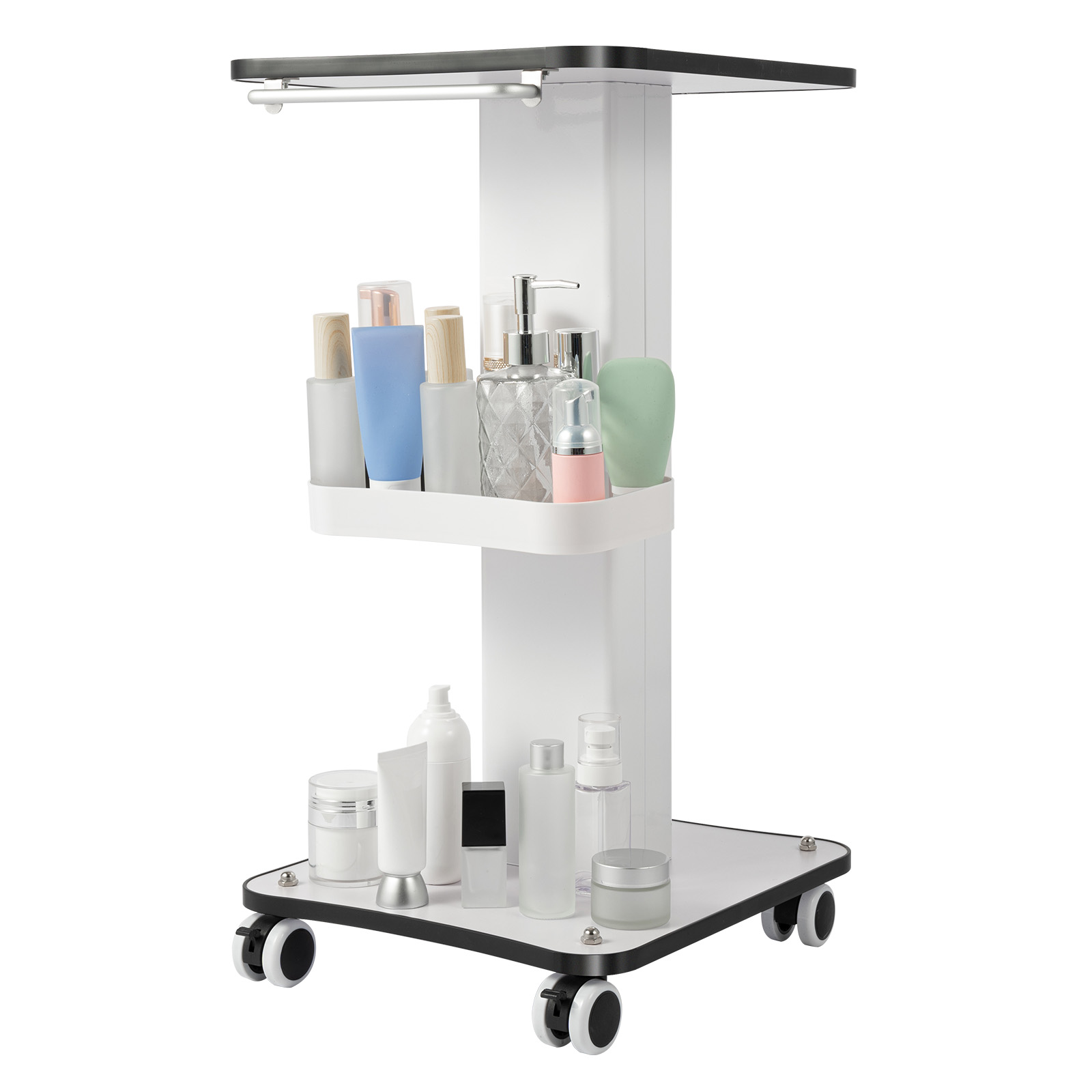 Beauty Trolley Winkelwagen met Wiel SPA Salon Opslagapparatuur Opbergorganisator Winkelwagen