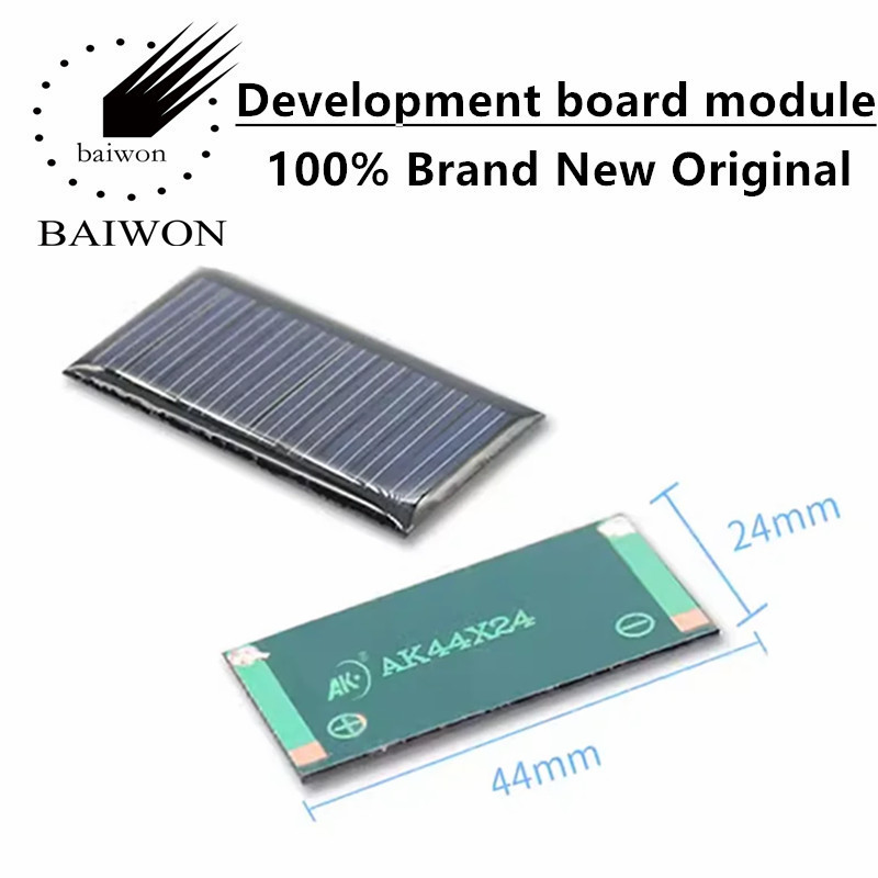 Panneau de colle goutte à goutte de panneau solaire, module en silicium polycristallin, développement extérieur, moteur à courant continu, 44x24, 5V, 30MA