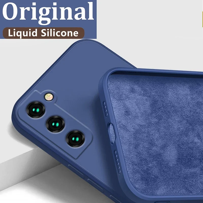 Original Flüssigsilikonhülle für Samsung Galaxy S8 S9 S10 S20 S21 S22 Plus Note 20 Ultra 10 A51 A50 A71 A70 A12 A20 A40 Cover