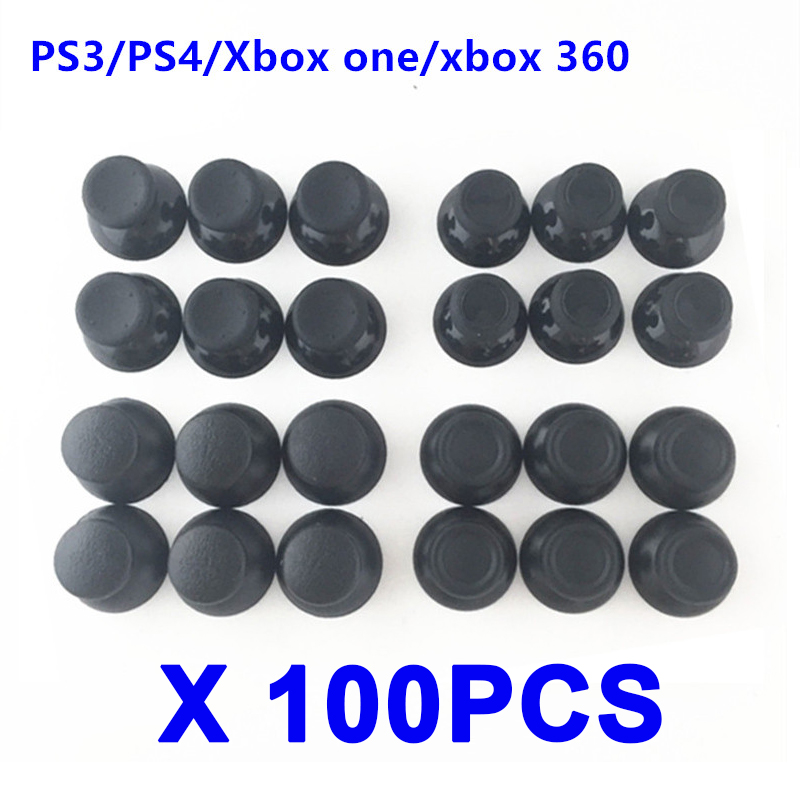100Pcs 3D Analog Joystick Stick Replacement Module Mushroom Cap For Sony PS4 Playstation 4 5 PS5 Xbox one / 360 Thumbstick Cover