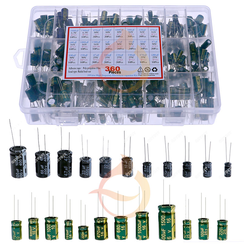 DIP SMD 전해 콘덴서 모듬 키트 16V25V35V 50V 400V 1uF 2.2uF 4.7uF 10uF 33uF 47uF 100uF 220uF 470uF 1000uF 1500uF