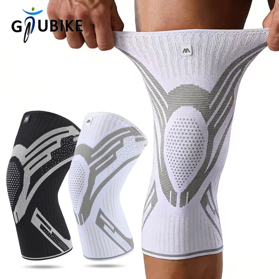 1 Pcs Compression Knee Support Sleeve Elastic Breathable Knee Pads Brace Springs Gym Sports Protector Basketball Volleyball Run