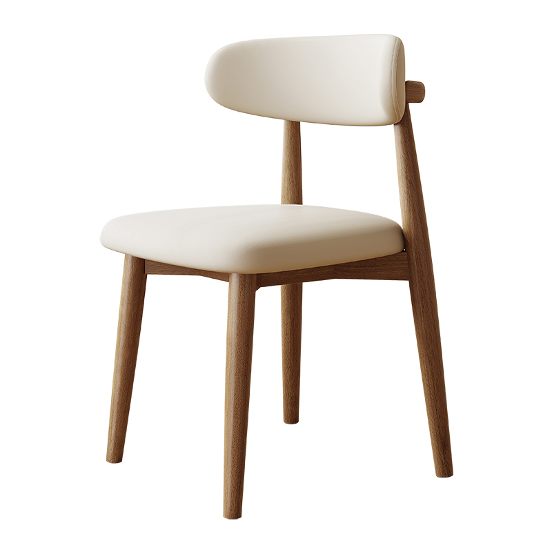 Hoogwaardig Scandinavisch modern luxe massief houten eetkamerset voor 4, 6, 8 of 10 stoelen, geschikt voor hotel, keuken, woonkamer, met elegant lederen design.