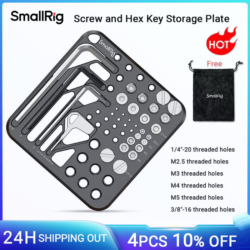 SmallRig Schraube Und Hex Schlüssel Lagerung Platte für Häufig Verwendet Schrauben und Hex Schlüssel Von Kamera Rigs Kamera Montage Zubehör-3184