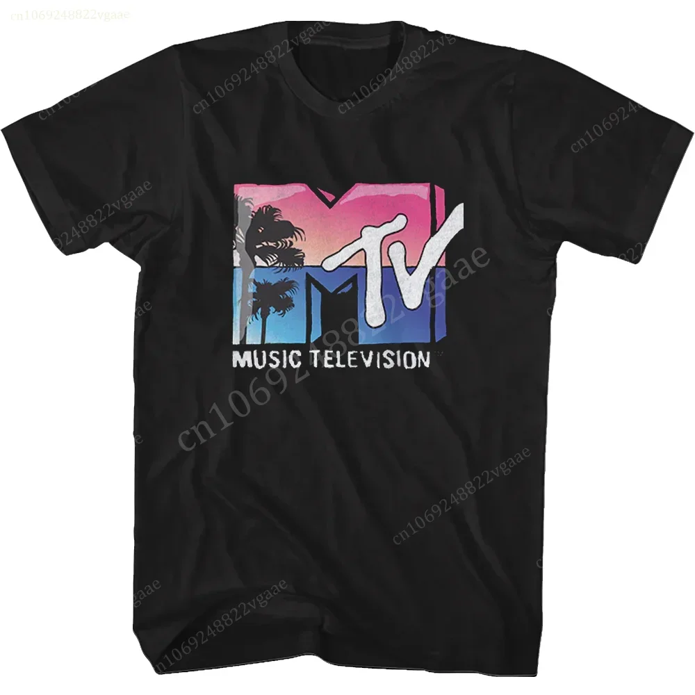 MTV T Shirt Frauen Musik Fernsehen Drucken T Sommer Baumwolle Kurzarm T-shirt Männer Übergroße Urlaub Kleidung Hip Hop Hawaiian