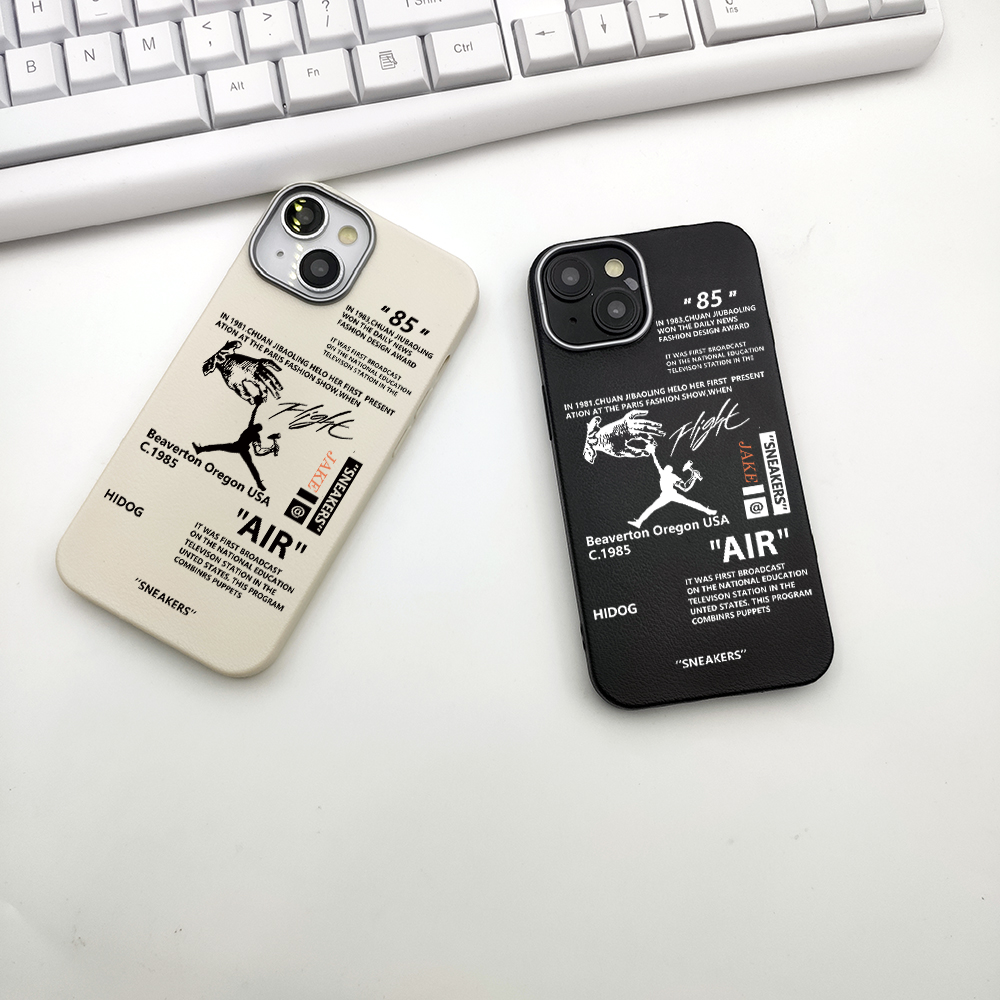 Coque de téléphone Air Street Sports, baskets de marque, étiquette de chaussures blanches, coque arrière, Ins Off, iPhone 16 Pro Max, iPhone 12, iPhone 11, iPhone 13, iPhone 15Pro, iPhone 14Plus