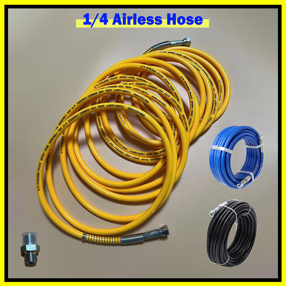 2~40M 고압 공기 호스 에어리스 페인트 기계 호스 5800PSI 고압 파이프 BSP 1/4 인터페이스 에어리스 스프레이어 페인트 호스