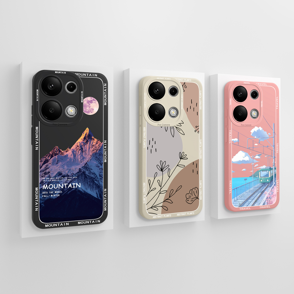 Étuis pour Xiaomi Redmi Note 13 Pro 13 Pro + 4G 5G belle fleur liquide Anti-chute Coque pour redmi note 13 pro plus note13 Coque
