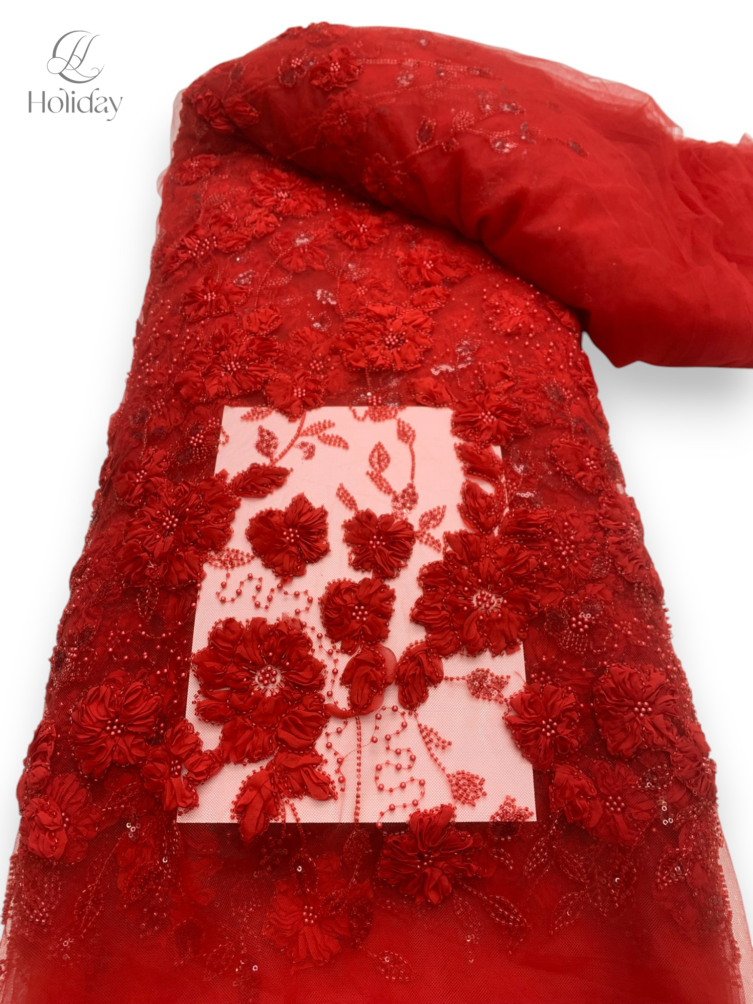 African Chiffon Tulle Lace Fabric French Luxury Sequins Beads Mesh Lace Fabric Nigerian For Woman Evening Clothes Dresses