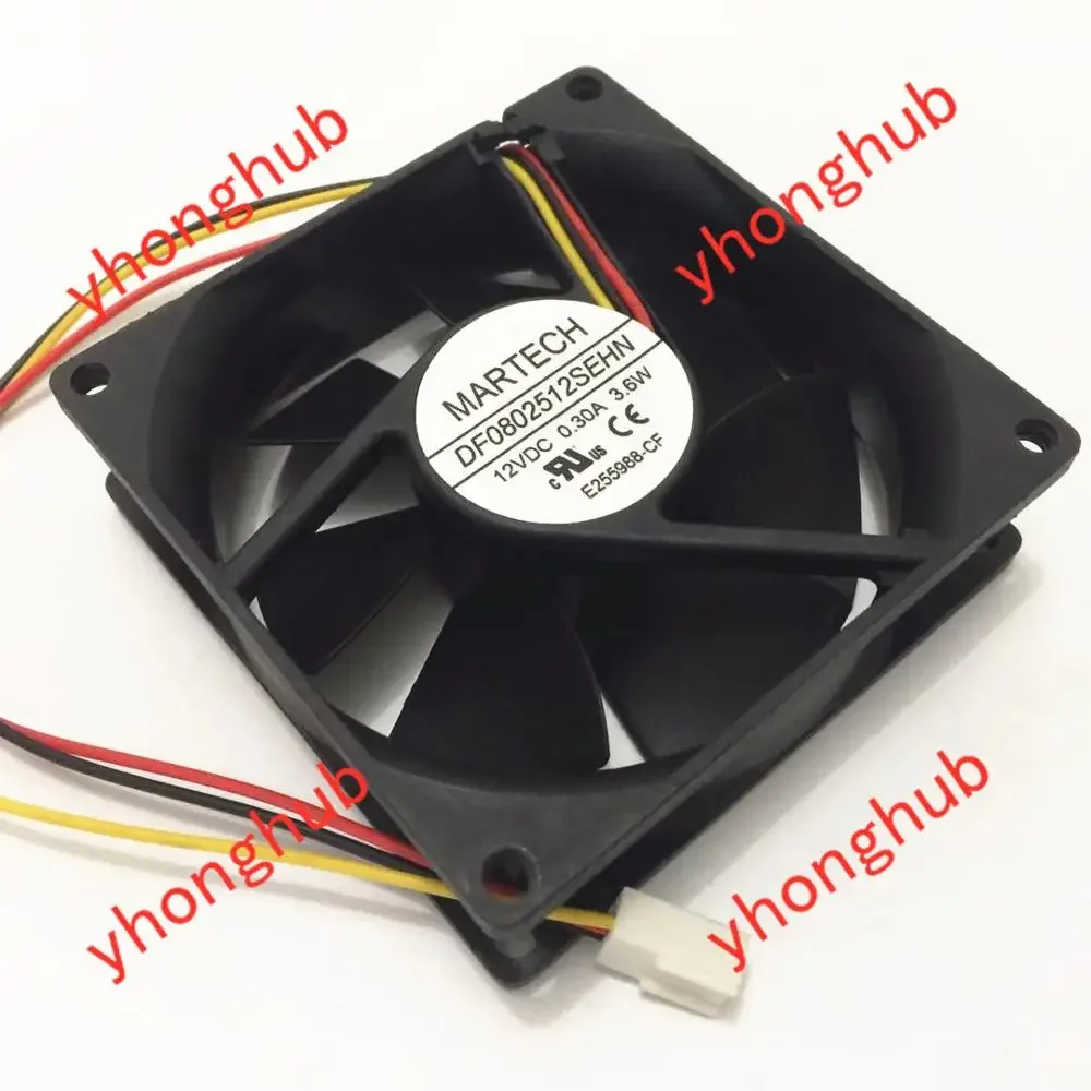 มาร์เทค ดีฟ 0802512 SEHN Server พัดลมระบายความร้อน 12VDC 0.30A 3.6W 80X80X25mm 3 สาย