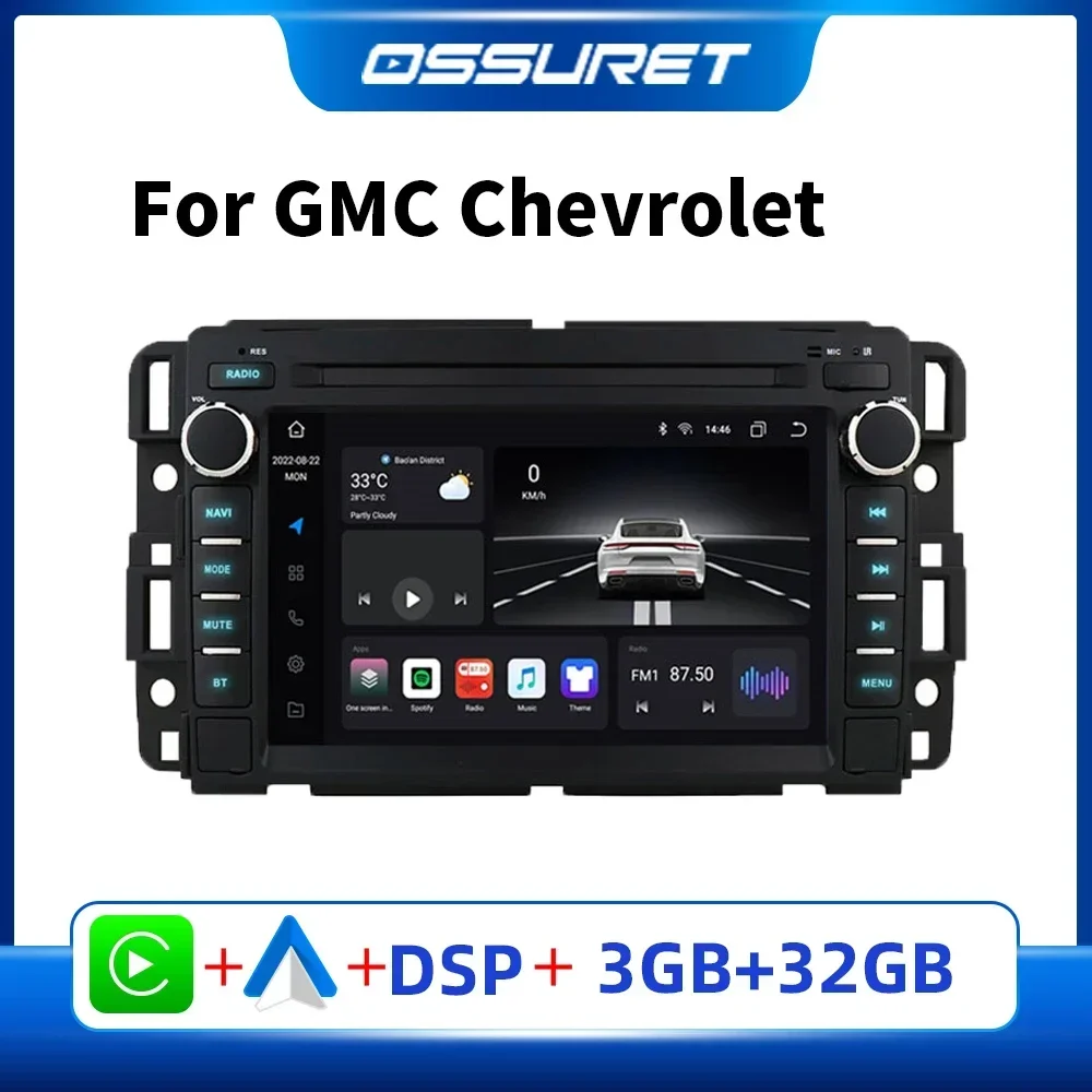 Android Autoradio Stereo voor Chevrolet Silverado GMC Sierra Impala Traverse Avalanche Express Yukon Acadia Savana GPS Multimedia