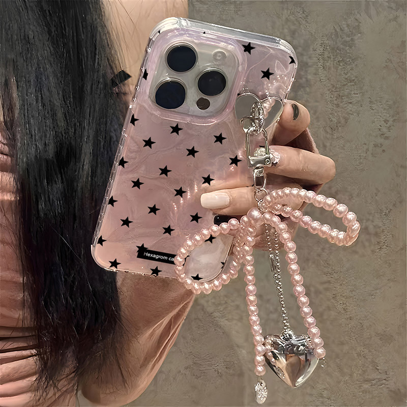 Coque à nœud papillon étoile pour Motorola Moto EDGE 50 Ultra 60 Fusion 60 Pro 60S G15 G34 G45 G35 G60 G75 G84 G54 G56 G86 G05 E15