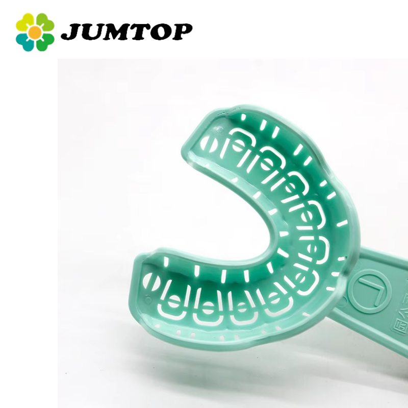 JUMTOP 3 pares de bandeja para implante Dental S/M/L bandeja de molde parcial extraíble de boca completa soporte de plástico para dientes materiales de odontología