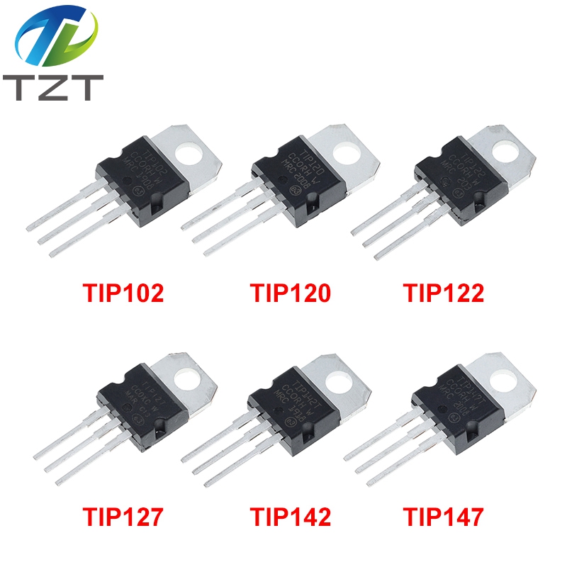 TZT 10/30PCS Tip102 Tip120 Tip122 Tip127 Tip142 Tip147 Tip142t Tip147t For Voltage Regulation Module