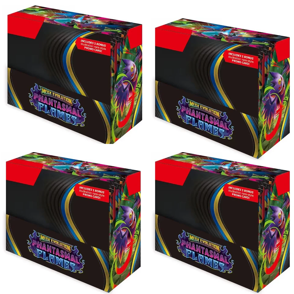 2026 360 Stück/Set Pokémon-Karten MEGA EVOLUTION Vorgruppe SCARLET&VIOLET 151 PHANTASMA FLAMES Prismatische Englische Booster-Kampfkarten
