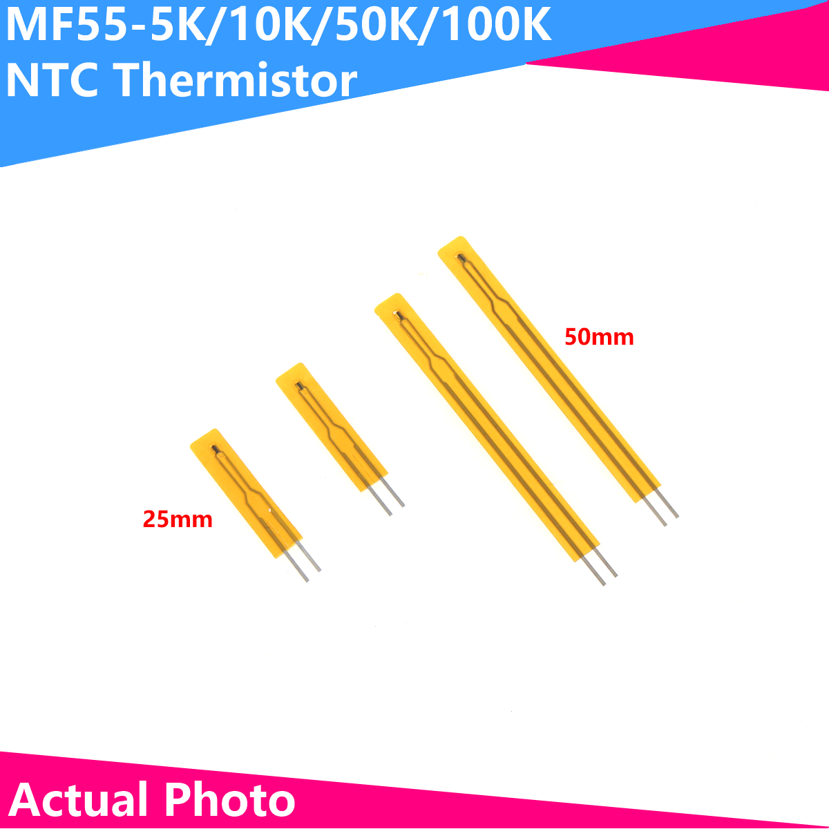 MF55 thin film ultra-thin NTC thermistor 5K/10K/50K/100K 3435/3950 temperature sensor